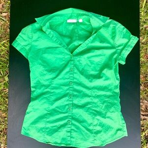 New York & Company Green Blouse